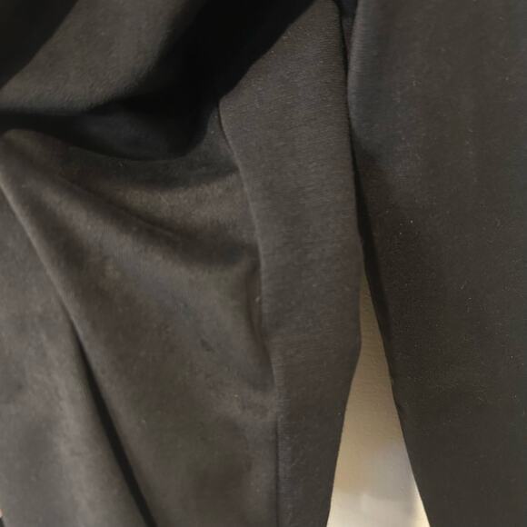 Joe Fresh Open Front Waterfall Jacket Black Sz Medium Suede Office Career Basic - Picture 6 of 10